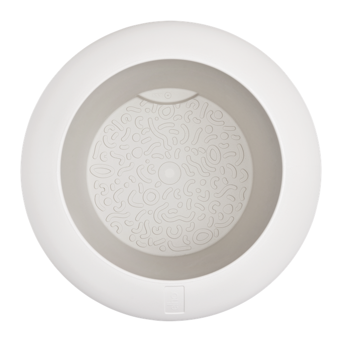 amber roll high 43cm linen white